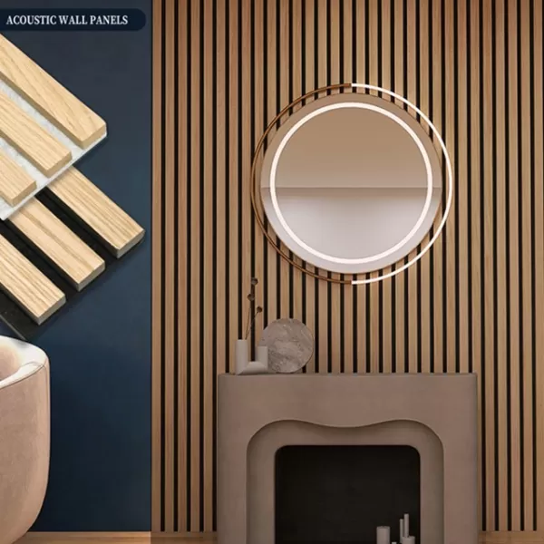 WAG-100-03 Acoustic Wood Slat Panels - 